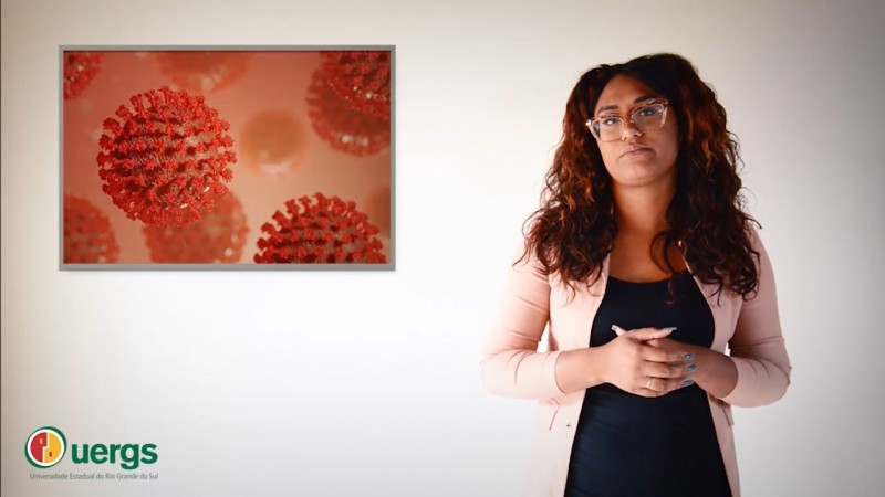 Produ&ccedil;&atilde;o do v&iacute;deo contou com uma estudante surda e com sua filha, que &eacute; int&eacute;rprete.